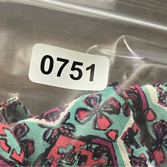 Anthropologie Elevenses Women's 4 Boho Printed Wide Leg Pants high rise flowy - Picture 13 of 13